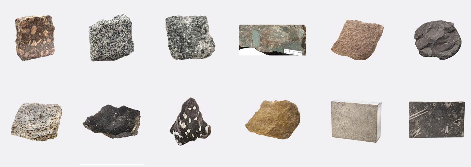 Graphic from guide showing igneous rocks